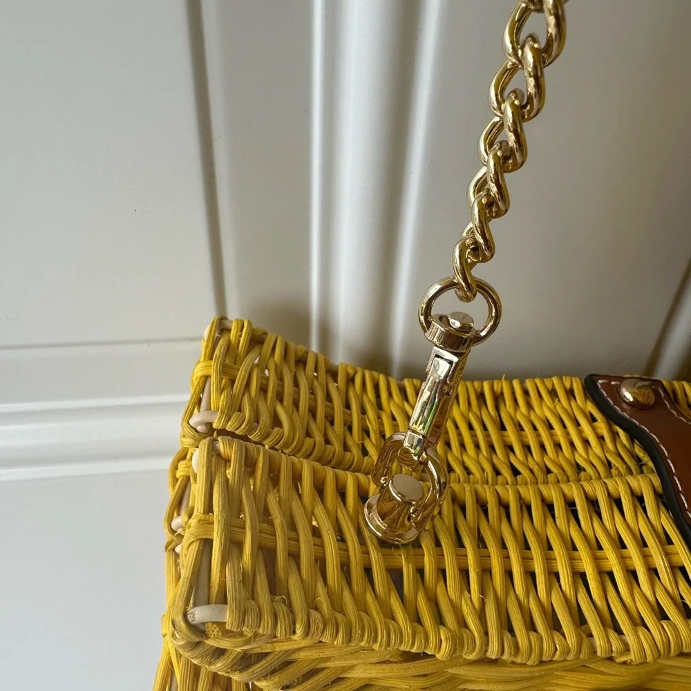 MC2 Saint Barth Yellow Wicker Duck Bag - Picture 3 of 9